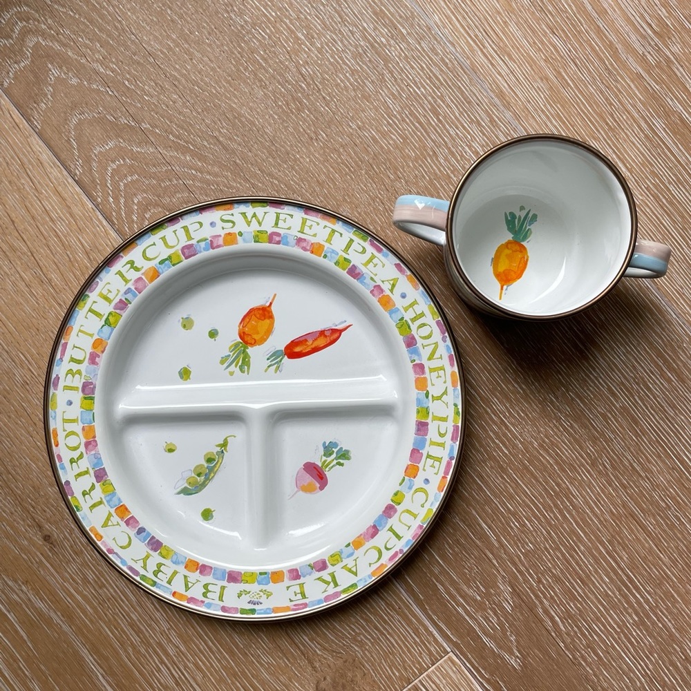 Mackenzie-Childs NEW enamel dish set